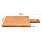 Wooden World Oak Chopping and Serving Board with Handle 40 x 16 x 2 cm