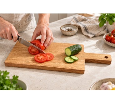 Oak Chopping & Serving Board with Handle | Wooden World