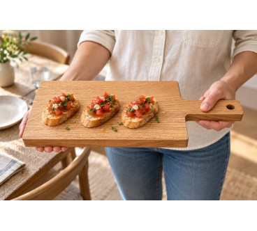 Oak Chopping & Serving Board with Handle | Wooden World
