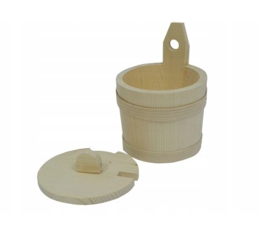 Wooden Sugar Bowl with Lid and Spoon – Beechwood Container Raw