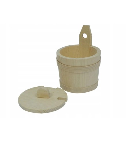 Wooden Sugar Bowl with Lid and Spoon – Beechwood Container Raw