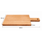 Wooden World Large Oak Chopping Board with Handle, Oiled Wooden Serving Board, 48 x 20 x 2 cm