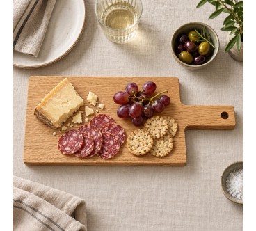 Large Oak Chopping & Serving Board with Handle 48 x 20 cm