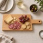 Wooden World Large Oak Chopping Board with Handle, Oiled Wooden Serving Board, 48 x 20 x 2 cm Wooden World Large Oak Chopping Board with Handle, Oiled Wooden Serving Board, 48 x 20 x 2 cm