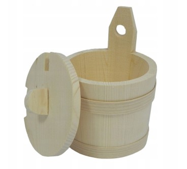 Wooden Sugar Bowl with Lid and Spoon – Beechwood Container Raw