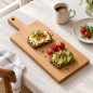 Wooden World Large Oak Chopping Board with Handle, Oiled Wooden Serving Board, 48 x 20 x 2 cm Wooden World Large Oak Chopping Board with Handle, Oiled Wooden Serving Board, 48 x 20 x 2 cm