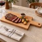 Wooden World Large Oak Chopping Board with Handle, Oiled Wooden Serving Board, 48 x 20 x 2 cm Wooden World Large Oak Chopping Board with Handle, Oiled Wooden Serving Board, 48 x 20 x 2 cm