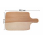Wooden World – Small Oiled Beech Chopping & Serving Board with Handle, 30.5 x 16 cm
