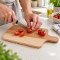 Wooden World – Small Oiled Beech Chopping & Serving Board with Handle, 30.5 x 16 cm