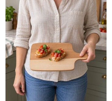 Small Oiled Beech Chopping Board with Handle | 30.5 cm