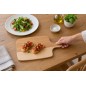 Wooden World Oiled Beech Chopping and Serving Board with Handle 34.5 x 20 cm