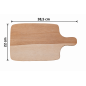Wooden World Oiled Beech Chopping & Serving Board with Handle 38.5 x 22 cm