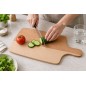 Wooden World Oiled Beech Chopping & Serving Board with Handle 38.5 x 22 cm