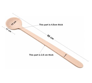 XXL Wooden Cooking Spoon 80 cm | Wooden World