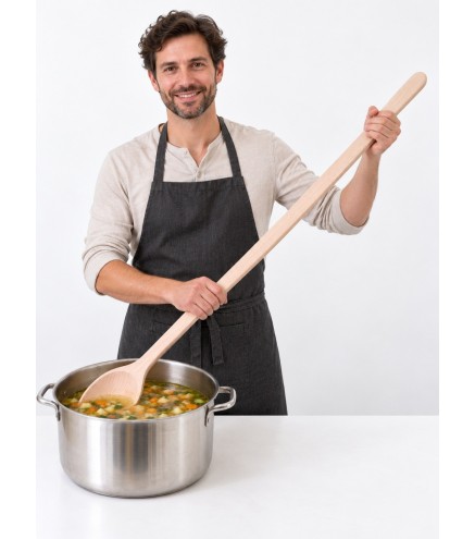 XXL Wooden Cooking Spoon 80 cm | Wooden World