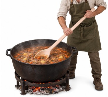 XXL Wooden Cooking Spoon 80 cm | Wooden World