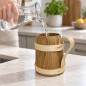 Wooden World – Oak Beer Tankard with Handle, Oiled Wooden Mug, Tapered Shape, 14.5 cm Wooden World – Oak Beer Tankard with Handle, Oiled Wooden Mug, Tapered Shape, 14.5 cm