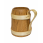 Oak Wooden Beer Tankard with Handle | Wooden World