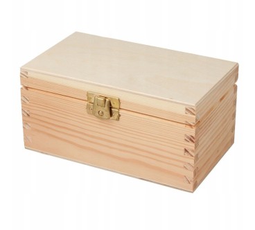 Wooden Tea Box – 2 Compartments – Natural Pine – Handmade in UK – Smooth Raw Finish – Storage for Tea, Herbs, Spices or Gifts