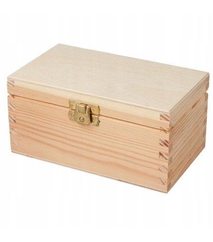 Wooden Tea Box – 2 Compartments – Natural Pine – Handmade in UK – Smooth Raw Finish – Storage for Tea, Herbs, Spices or Gifts