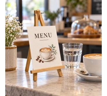 25 cm Wooden Tabletop Display Easel | Wooden World