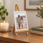 Wooden World 25 cm Beech Wood Tabletop Easel for Photos, Postcards & Menus Wooden World 25 cm Beech Wood Tabletop Easel for Photos, Postcards & Menus