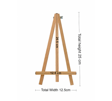 Wooden World 25 cm Beech Wood Tabletop Easel for Photos, Postcards & Menus