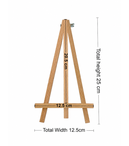 Wooden World 25 cm Beech Wood Tabletop Easel for Photos, Postcards & Menus
