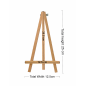 Wooden World 25 cm Beech Wood Tabletop Easel for Photos, Postcards & Menus Wooden World 25 cm Beech Wood Tabletop Easel for Photos, Postcards & Menus
