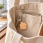 Wooden World House Shaped Beech Wood Keyrings - Craft Blanks, Packs of 1, 5, 10, 50 or 100
