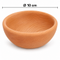 Wooden World Small Beech Wood Snack Bowl 10cm, Oiled Finish Wooden World Small Beech Wood Snack Bowl 10cm, Oiled Finish