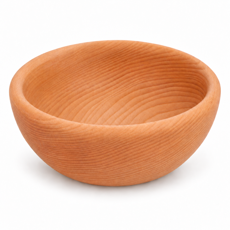 Wooden World Small Beech Wood Snack Bowl 10cm, Oiled Finish Wooden World Small Beech Wood Snack Bowl 10cm, Oiled Finish