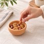 Wooden World Small Beech Wood Snack Bowl 10cm, Oiled Finish Wooden World Small Beech Wood Snack Bowl 10cm, Oiled Finish