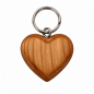 Small Cherry Wood Heart Keyring 1–100 Pack | Wooden World