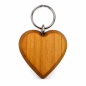 Large Cherry Wood Heart Keyring 1-100 | Wooden World