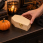 Wooden World - Mini Wooden Coffin 15cm, Unfinished Pine Halloween Decoration, Craft & Jewellery Box, Tiny Pet Coffin Wooden World - Mini Wooden Coffin 15cm, Unfinished Pine Halloween Decoration, Craft & Jewellery Box, Tiny Pet Coffin