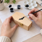 Wooden World - Mini Wooden Coffin 15cm, Unfinished Pine Halloween Decoration, Craft & Jewellery Box, Tiny Pet Coffin Wooden World - Mini Wooden Coffin 15cm, Unfinished Pine Halloween Decoration, Craft & Jewellery Box, Tiny Pet Coffin