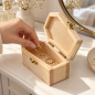 Wooden World - Mini Wooden Coffin 15cm, Unfinished Pine Halloween Decoration, Craft & Jewellery Box, Tiny Pet Coffin Wooden World - Mini Wooden Coffin 15cm, Unfinished Pine Halloween Decoration, Craft & Jewellery Box, Tiny Pet Coffin