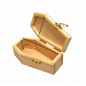 Wooden World - Mini Wooden Coffin 15cm, Unfinished Pine Halloween Decoration, Craft & Jewellery Box, Tiny Pet Coffin