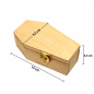 Wooden World - Mini Wooden Coffin 15cm, Unfinished Pine Halloween Decoration, Craft & Jewellery Box, Tiny Pet Coffin Wooden World - Mini Wooden Coffin 15cm, Unfinished Pine Halloween Decoration, Craft & Jewellery Box, Tiny Pet Coffin