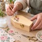 Wooden World - Mini Wooden Coffin 15cm, Unfinished Pine Halloween Decoration, Craft & Jewellery Box, Tiny Pet Coffin Wooden World - Mini Wooden Coffin 15cm, Unfinished Pine Halloween Decoration, Craft & Jewellery Box, Tiny Pet Coffin