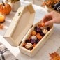 Wooden World - Small Wooden Coffin 30 cm, Pine Halloween Decoration, Craft & Jewellery Box, Small Pet Coffin