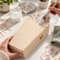 Wooden World - Small Wooden Coffin 30 cm, Pine Halloween Decoration, Craft & Jewellery Box, Small Pet Coffin