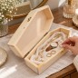 Wooden World - Small Wooden Coffin 30 cm, Pine Halloween Decoration, Craft & Jewellery Box, Small Pet Coffin