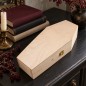 Wooden World - Small Wooden Coffin 30 cm, Pine Halloween Decoration, Craft & Jewellery Box, Small Pet Coffin