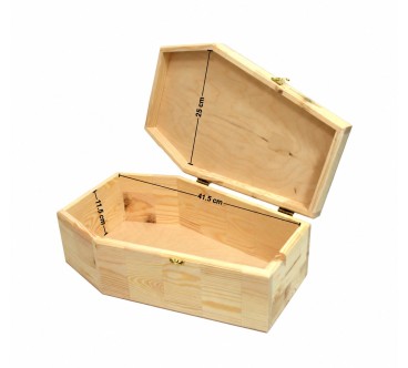 Wooden Coffin 44 cm | Halloween & Crafts | Wooden World