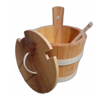Wooden Sugar Bowl with Lid and Spoon – Beechwood Container