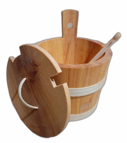 Wooden Sugar Bowl with Lid and Spoon – Beechwood Container