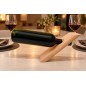 Wooden World - Modern Beech Wood Balancing Wine Bottle Holder, Unfinished Stand 22 cm