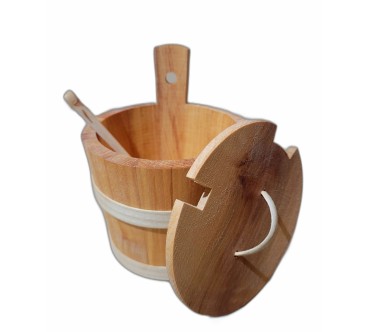 Wooden Sugar Bowl with Lid and Spoon – Beechwood Container